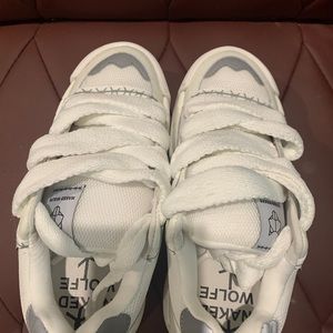 Naked Wolfe Slider White Platform Sneakers US 7